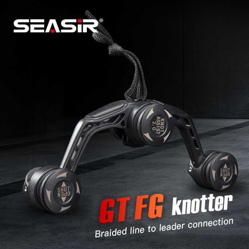 ❤ SEASIR ตกปลา Knotter Assist Bobbin Winder GT FG PR Line Wire Knotting เครื่องญี่ปุ่นสายตกปลา