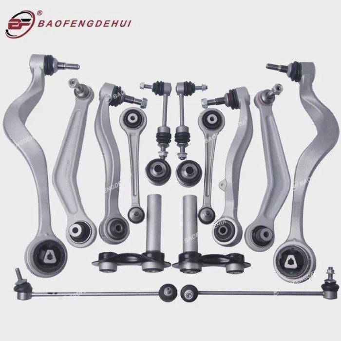 16PCS 31102348048 Front Rear Suspension Ball Joint Wishbone Control Arm Kit for BMW E63 E64 E60 E61