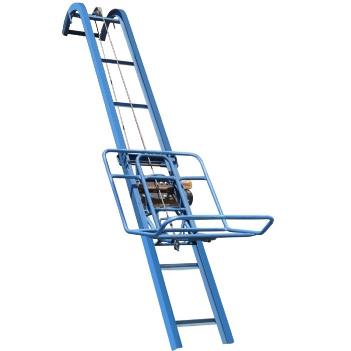 Loading machine hoist building electric loading machine folding lift car automatic loading and unlo