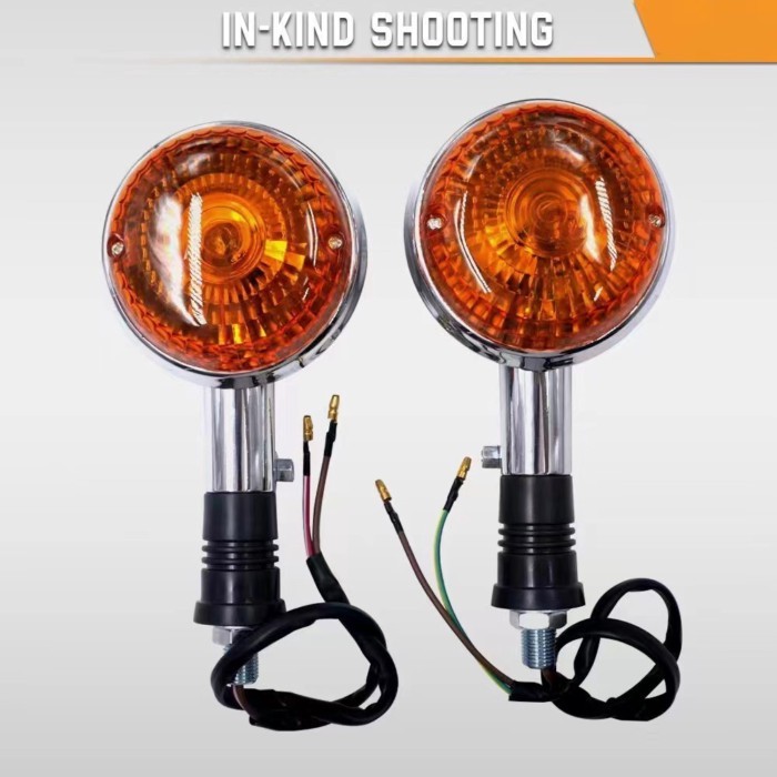 2pcs Turn Signal Light For Yamaha XV400 XV650 XV1100 XV1300 XVS400 XVS650 XVS1100 Virago V MAX1200