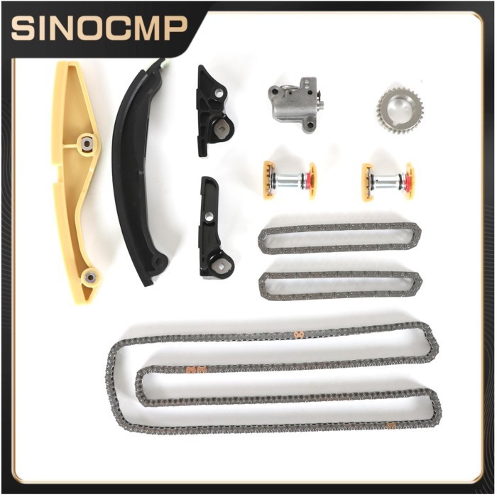 AT4Z-6268-C 1Set Timing Chain Kit BL3Z-6L266-A For Ford F-150 Mustang Edge Lincoln 3.7L 3.5L DOHC P