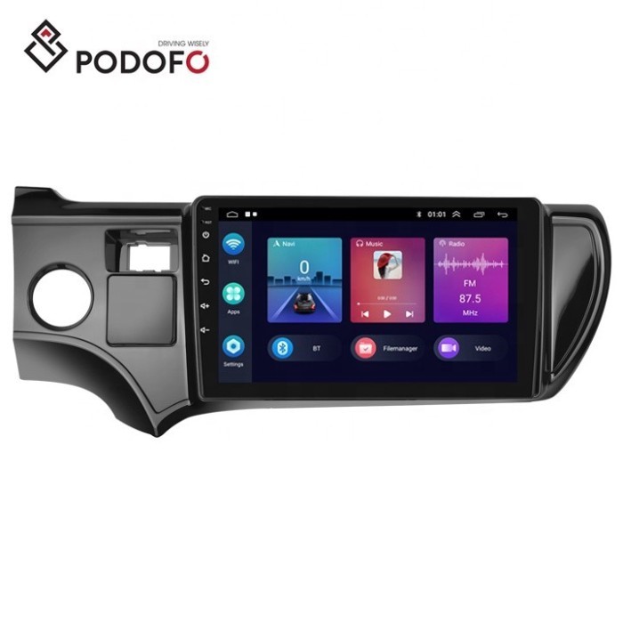 Podofo 9" Android 11 Car Stereo For Toyota PRIUS C 2012-2014 Car Radio Autoradio Carplay Android Au