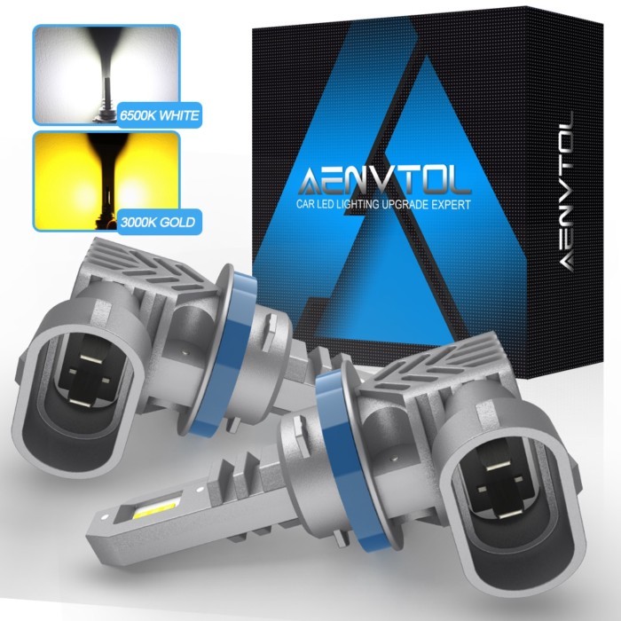 AENVTOL 2X Canbus H8 H9 H11 H16JP 9006 BH4 LED Fog Lamp For Toyota CHR Corolla Auris E150 Land Crui