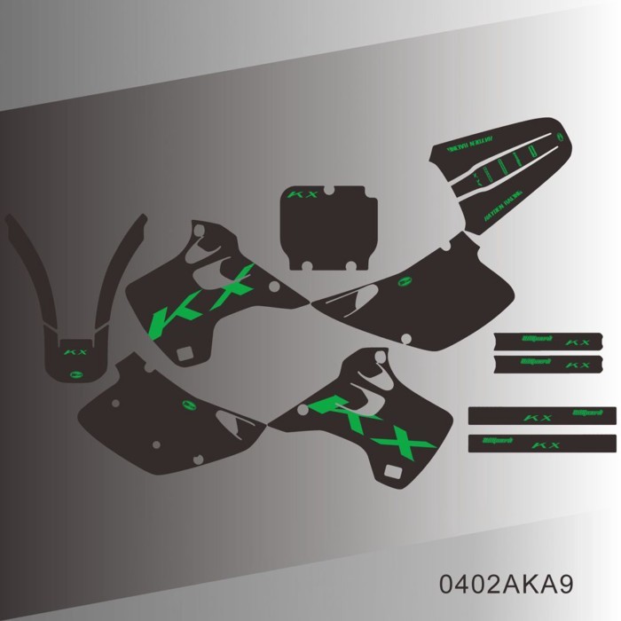 For KAWASAKI KX125 KX250 KX 125 KX 250 1992 1993 Full Graphics Decals Stickers Motorcycle Backgroun