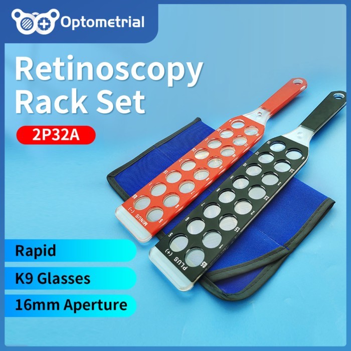 Retinoscopy Rack Set RS2P 32 Lens 2 Pad 32 DS Ret Rack Set | Free Logo Imprint | Optical Rapid Reti