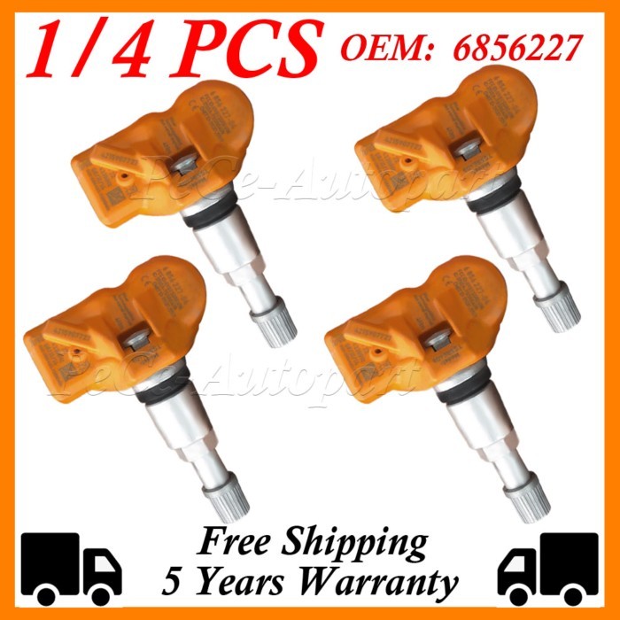 1/4PCS TPMS 433MHZ 6856227 Tire Pressure Sensor for BMW E88 E93 F11 F10 E89 F01 F12 F13 E71 F02 MIN