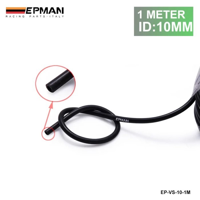 1Meter 10mm  High Performance Silicone Vacuum Hose Black For BMW MINI COOPER S JCW W11 R52 R53 01-0
