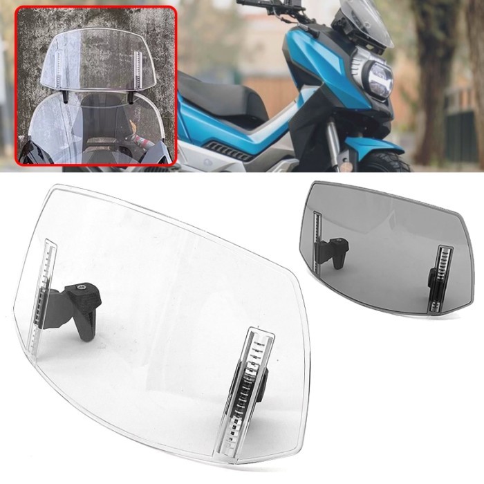 KPV150 Universal Windshield Extension Adjustable Spoiler Clamp-On Deflector KPV/150 Fit For LIFAN K
