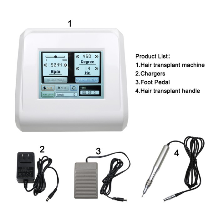 GREATLH Hair Follicle Extraction Machine Fue Hair Transplant Extraction Hair Follicle Extractor Tra