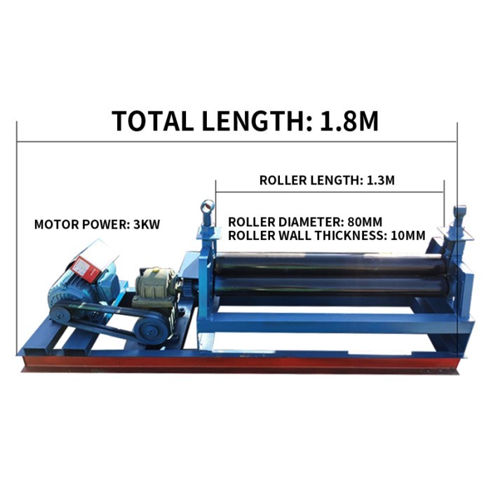 2MM*1.3M electric plate rolling machine iron sheet rolling machine electric rolling machine tube ro
