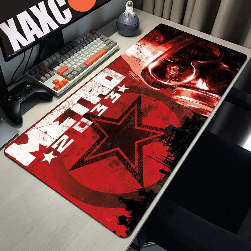 Metro 2033 แผ่นรองเมาส์การ์ตูน Lockedge ขนาดใหญ่ Gaming Pad คอมพิวเตอร์ Gamer คีย์บอร์ดแผ่นรองเม้าส์
