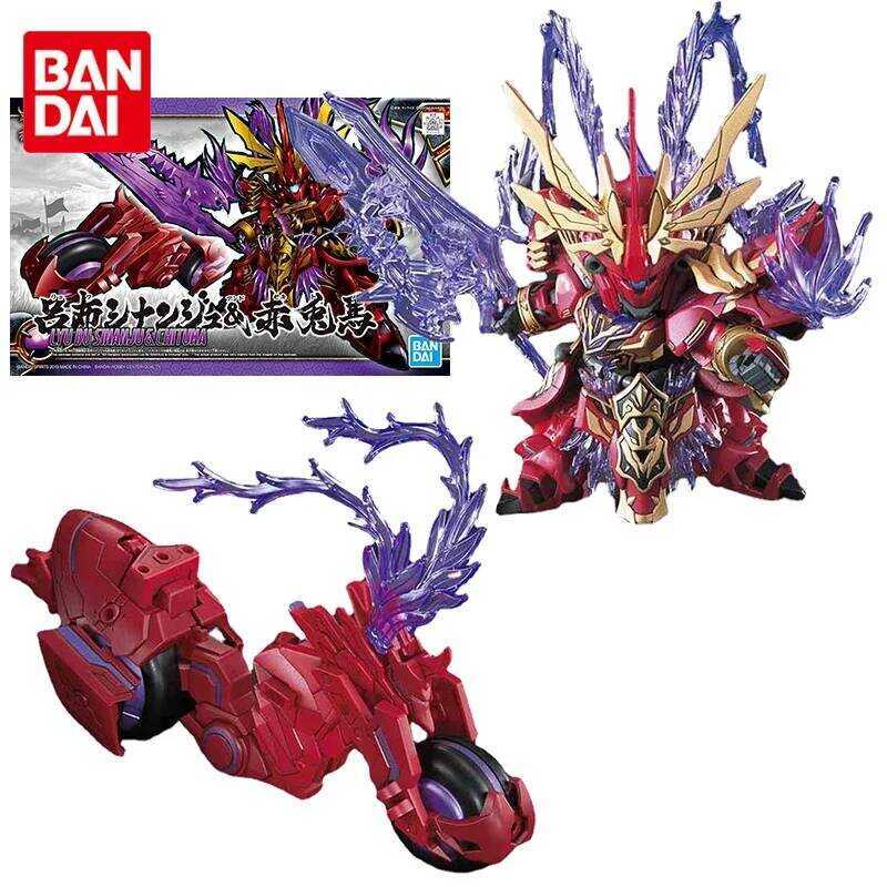 Bandai Gundam Model Kit Animation Figure SD Lyu Bu Sinanju Chituma Genuine Gunpla Model Anime Actio