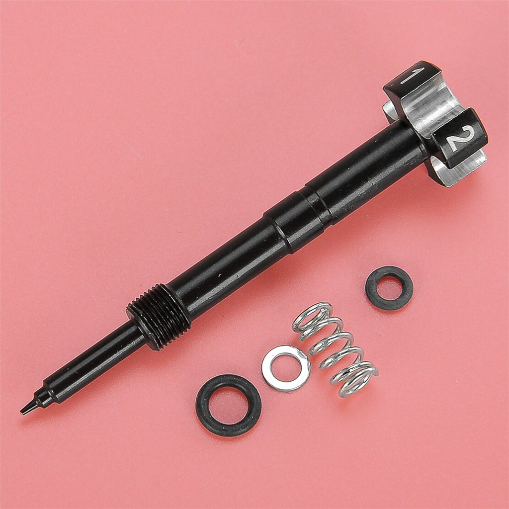 รถจักรยานยนต์สีดําปรับง่ายคาร์บูเรเตอร์ Mixture สกรู Air Fuel fit สําหรับ Keihin FCR FCR-MX