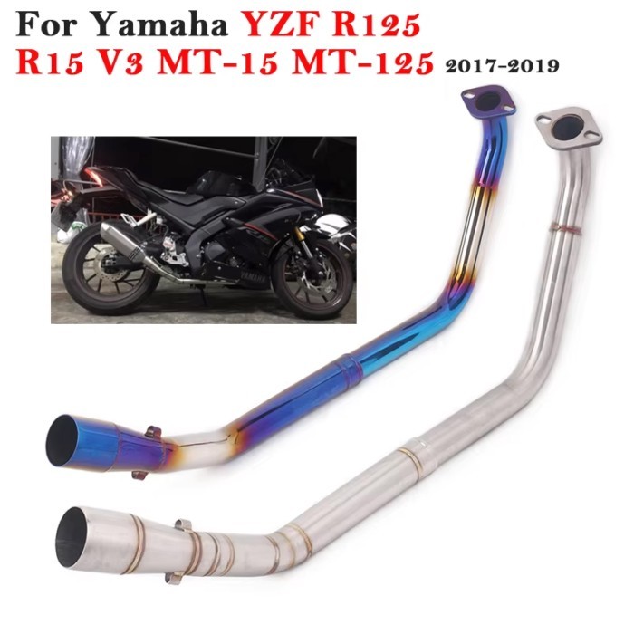 Motorcycle Exhaust Pipe Muffler Escape For Yamaha YZF R15 R125 V3 YZF-R15 MT-15 2017 2018 2019 Modi