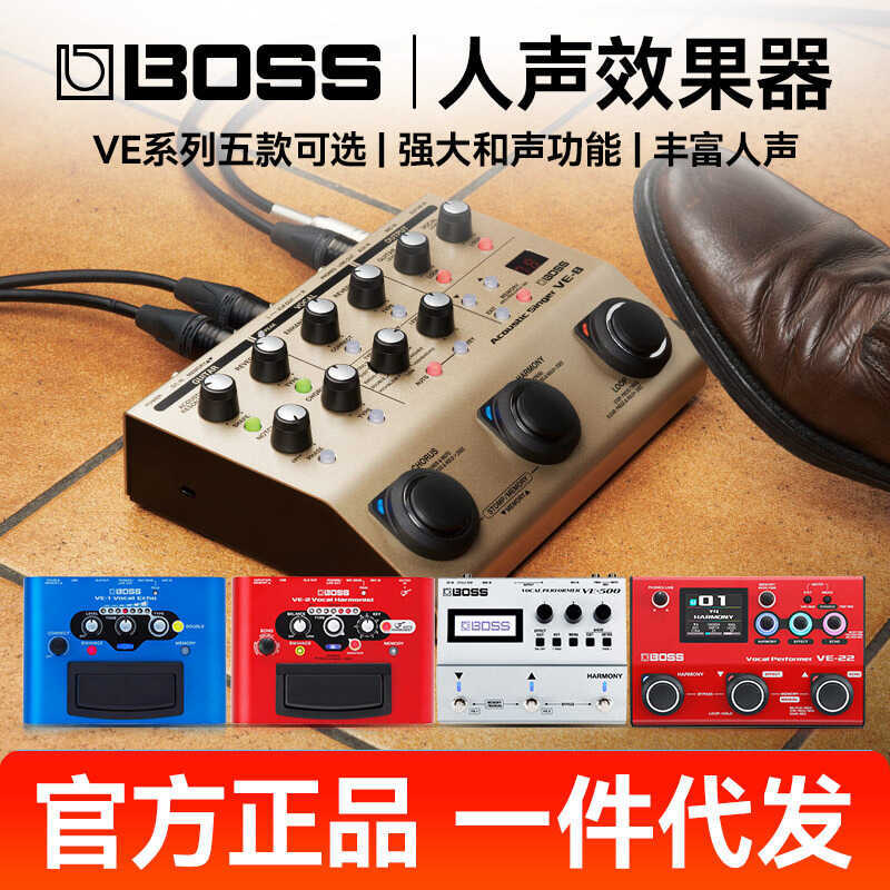 Roland BOSS Harmony Vocal Effects VE8 VE22 VE5 VE1/2 กีตาร์ไฟฟ้าอะคูสติก Single LOOP