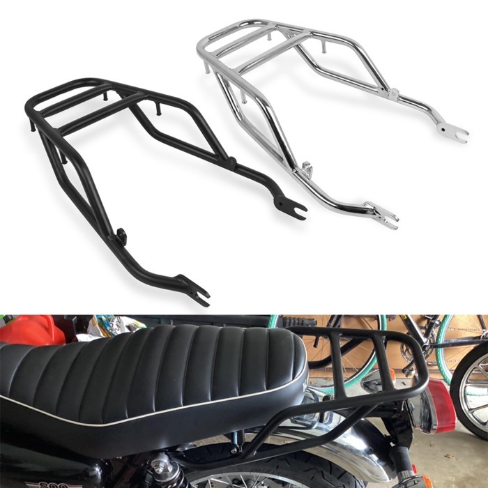 For KAWASAKI W800 ABS CAFE W 800 Rear Luggage Rack Shelf Bracket Backrest Touring Tail Rail Cargo R