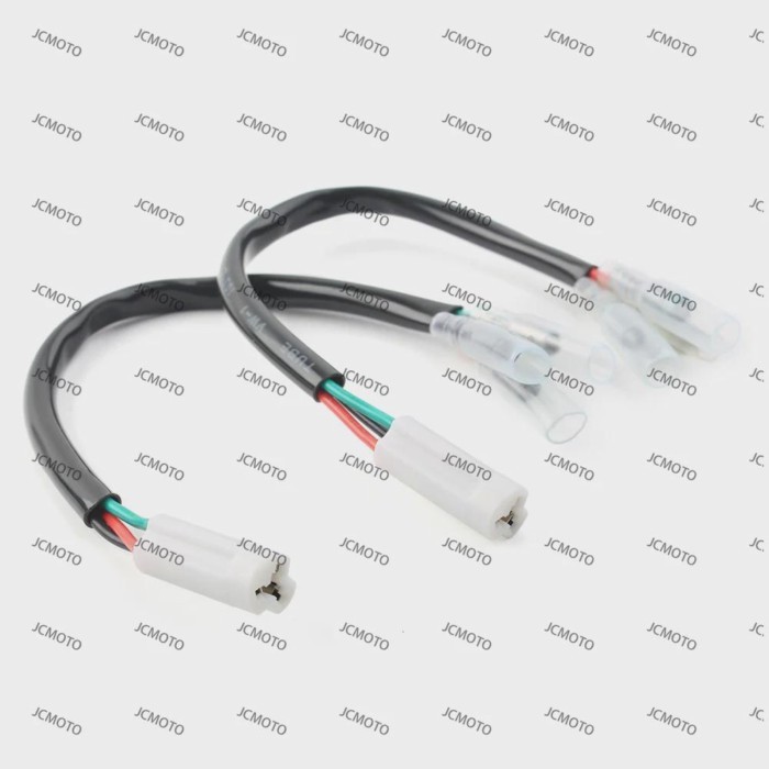 For Yamaha R1 R3 R6 FZ1 FZ6 FZ07 FZ09 FJ09 2pcs Motorcycle 3-Wire Front Turn Signal Splitter Connec