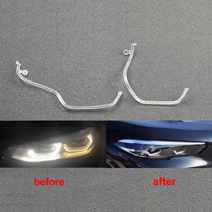 For BMW X5 X6 G05 G06 2019-2022 Low Configuration Daytime Running Lights Guide Plate Headlight Tube