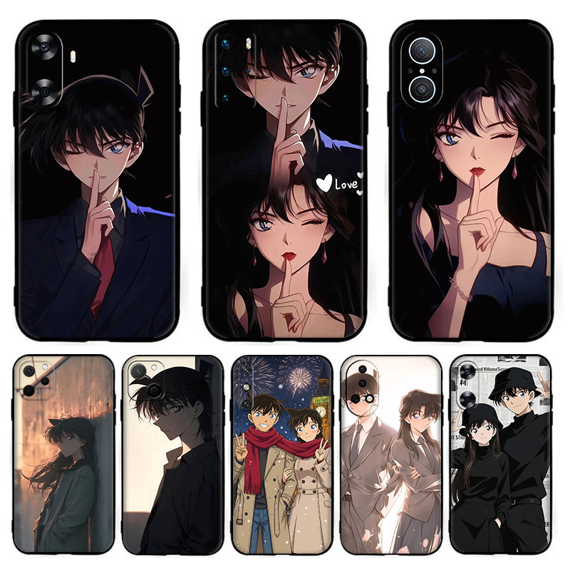 อะนิเมะการ์ตูนหนังสือการ์ตูนสไตล์คู่ Conan Ran Shinichi สําหรับ Huawei Nova 2i 2 Lite 3 3i 4E 5i 5T 