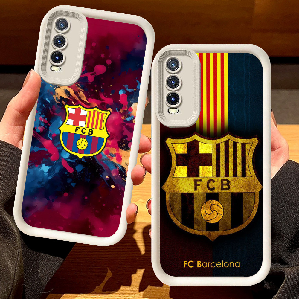 G-26 Barcelona Casing สําหรับ VIVO Y20s S1 Pro Y20 Y20i Y12s Y11s Y66 สีดําและสีขาว