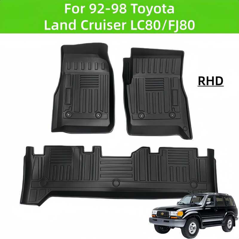 สําหรับ Land Cruiser LC80/FJ80 TPE รถแผ่นปูพื้น/ด้านหลัง Trunk Mat