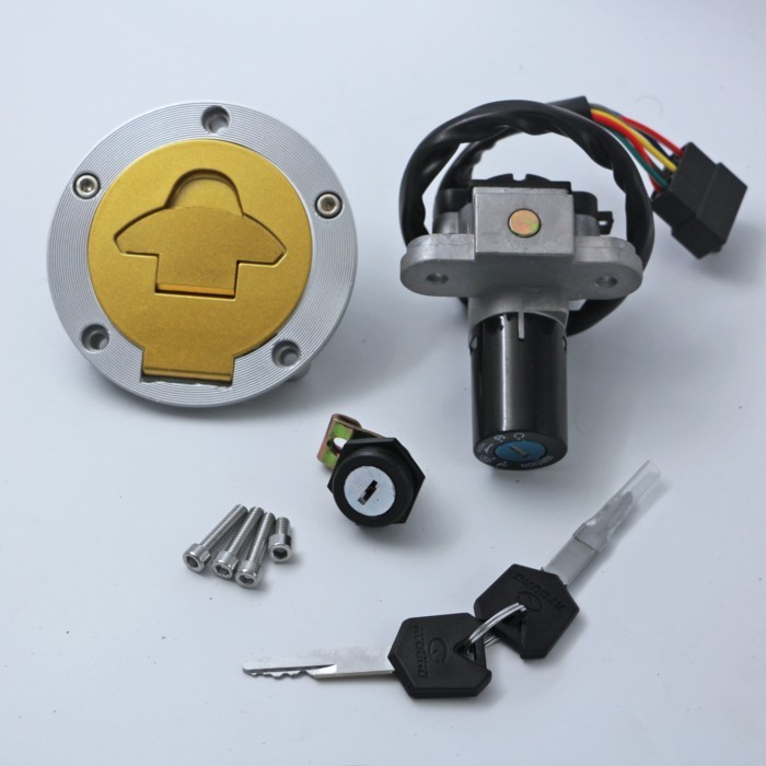 Ignition Switch Lock Gas Fuel Tank Cap Cover Set Fit for Ducati 749 999 S 900 SS  2003 - 2006 750 S