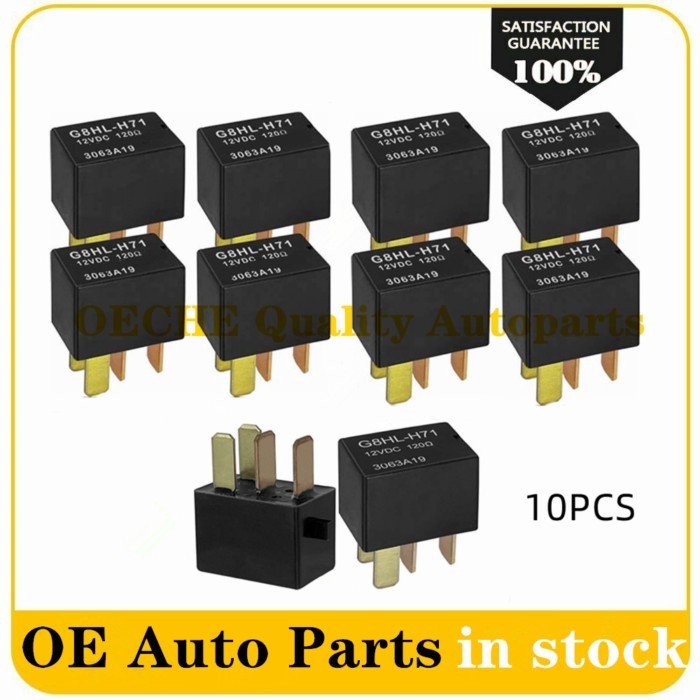 2/5/10PCS  AC  Starter Headlight Fan Relay Assy Switch G8HL-H71 39794-SDA-A03 For Honda CR-V Accord