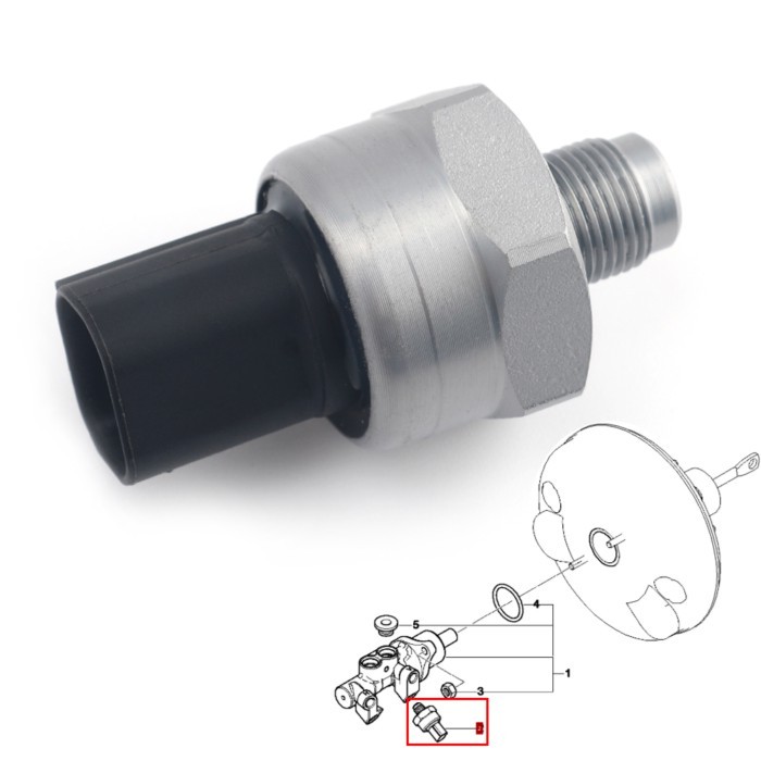 55CP09-03 ABS & Metal DSC Brake Pressure Sensor For BMW E46 E60 E61 E63 E64 E85 Z3 Z4 55CP09-01 55C