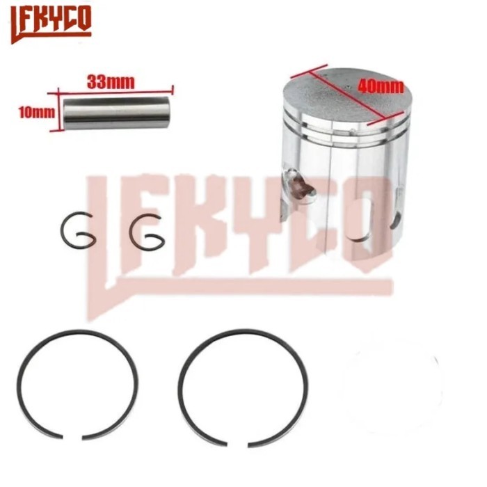 Engine Parts 40mm STD Bore for Yamaha Jog Minalli PW 50 PW50 2-stroke Cylinder Piston Pin 10mm Ring