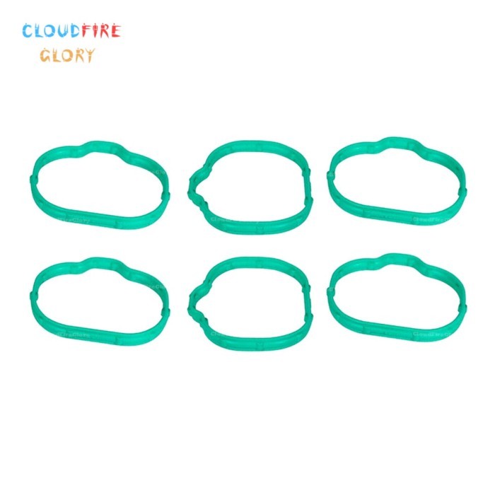 CloudFireGlory 6Pcs Engine Intake Manifold Gasket 7T4Z9439E 7T4Z-9439-E For Ford Explorer 3.5L 11-1