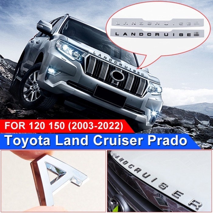 Toyota Land Cruiser Prado 120 150 Engine Cover Decoration Land Cruiser Logo Modification Accessorie