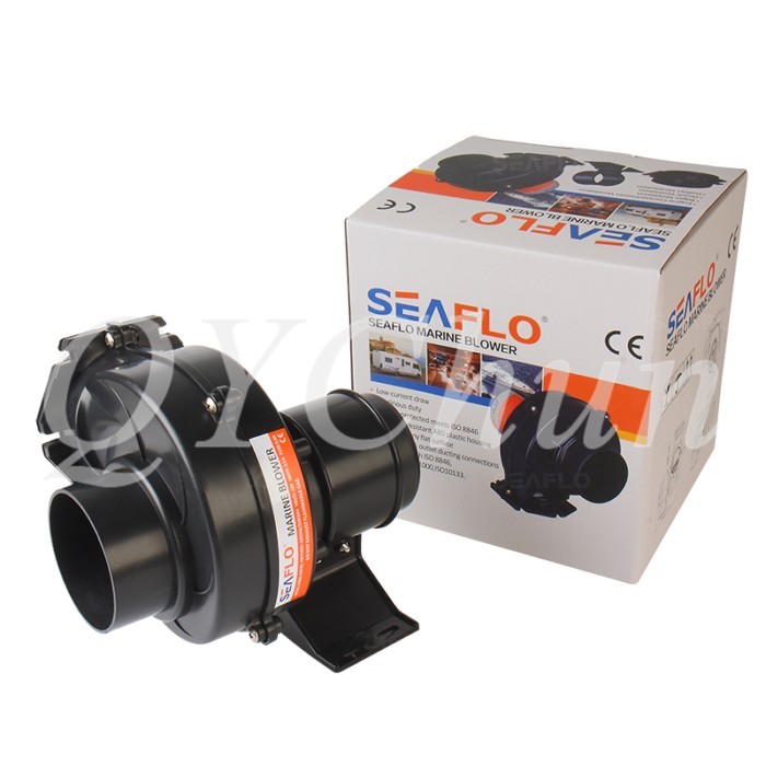 RV Yacht Fan Snail Fan Engine Room Fan Exhaust Fan 12 / 24V DC Fan 12V SFBB1-130-01 3 inch 24V SFBB