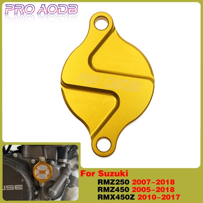 Motorcycle CNC Engine Oil Filter Cover Cap For SUZUKI RMZ 250 RMZ250 07-18 RMZ450 05-17 RMX450Z 201