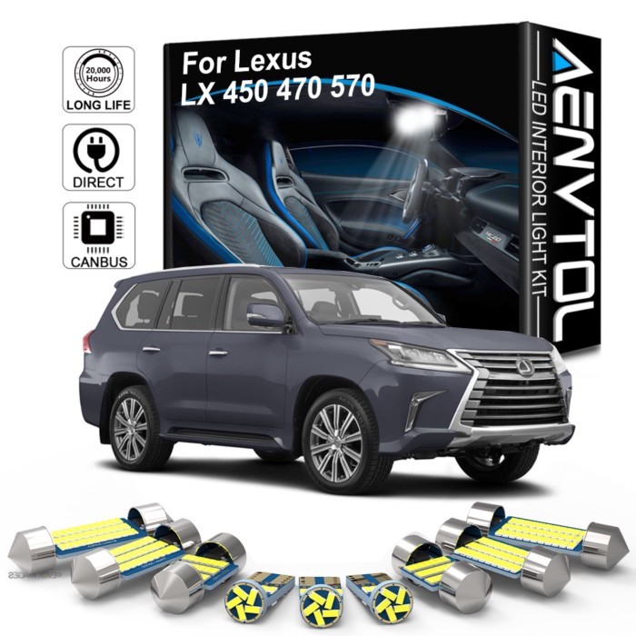AENVTOL Canbus For Lexus LX 450 470 570 LX450 LX470 LX570 1996 1997 2006 2015 2016 2020 Car LED Int