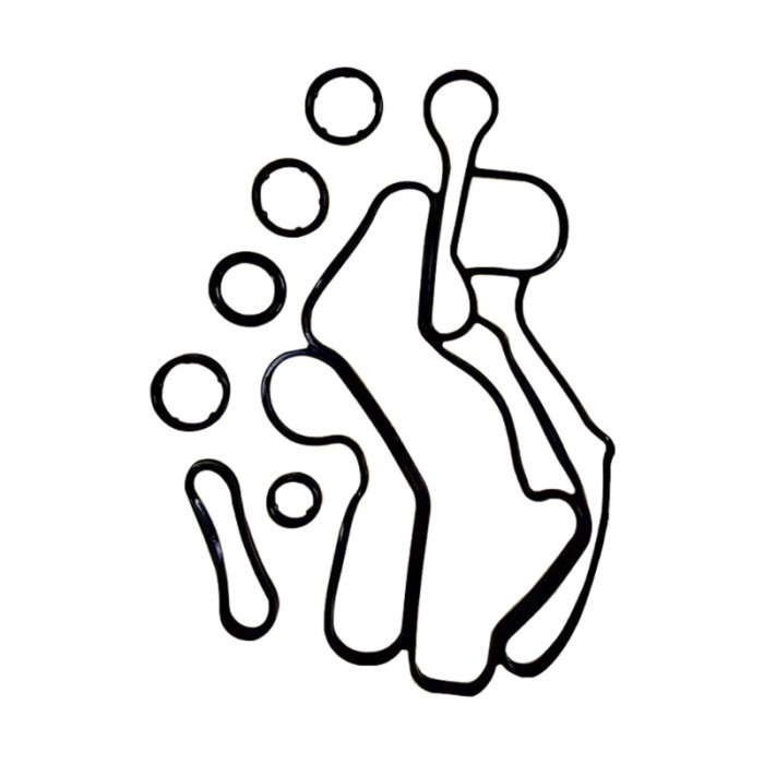 Engine oil cooler gaskets for Range Rover Sport Discovery 4, LR4,LR5 VELAR LR061969, LR040738, LR01