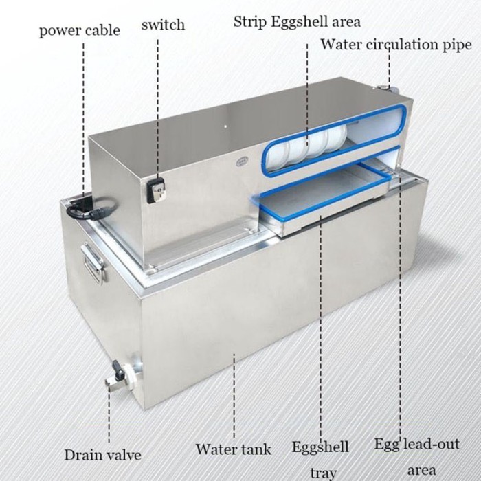 Electric Egg Peeling Machine Commercial Shelling Egg Peeling Machine Factory Direct Sales