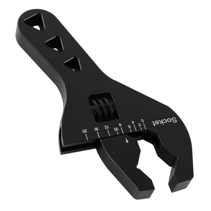 Adjustable AN Fitting Wrench 3AN-20AN Red Anodized Short Tools Spanner