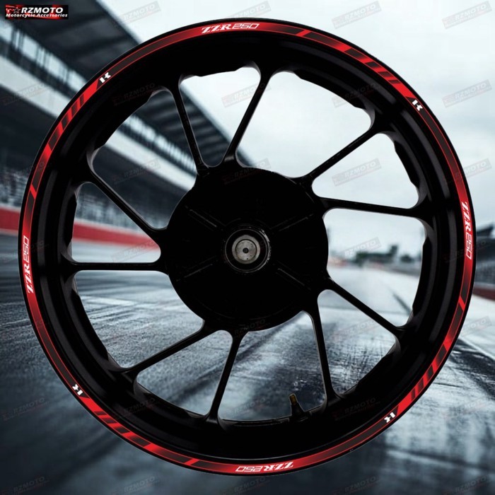 For ZZR250 motorcycle ZZR250 logo wheel decal decoration 17 inch wheel frame ZZR250 wheel rim refle