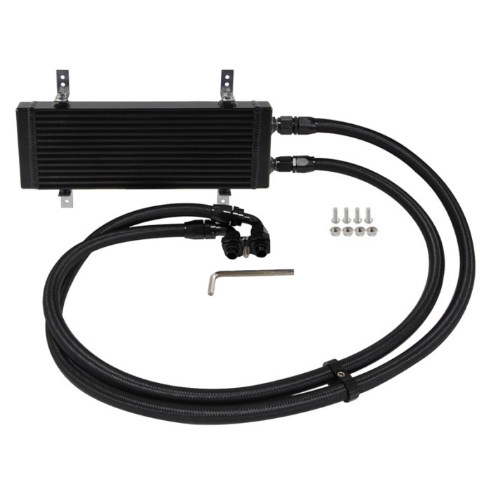 Dual Pass Bar&Plate Oil Cooler Kit Small/Medium/Large Size Fits for BMW E90 E92 E93 335i E36 Euro 6