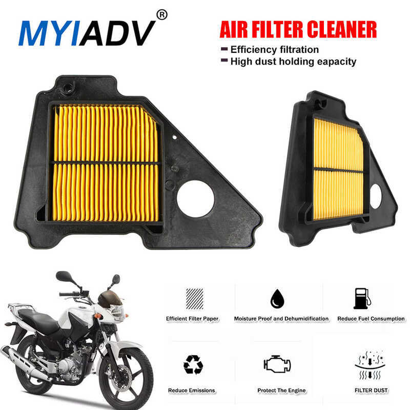 องค์ประกอบตัวกรองทางเข้าอากาศรถจักรยานยนต์เหมาะสําหรับ Yamaha YBR125 JYM YBR125ED YBR 125