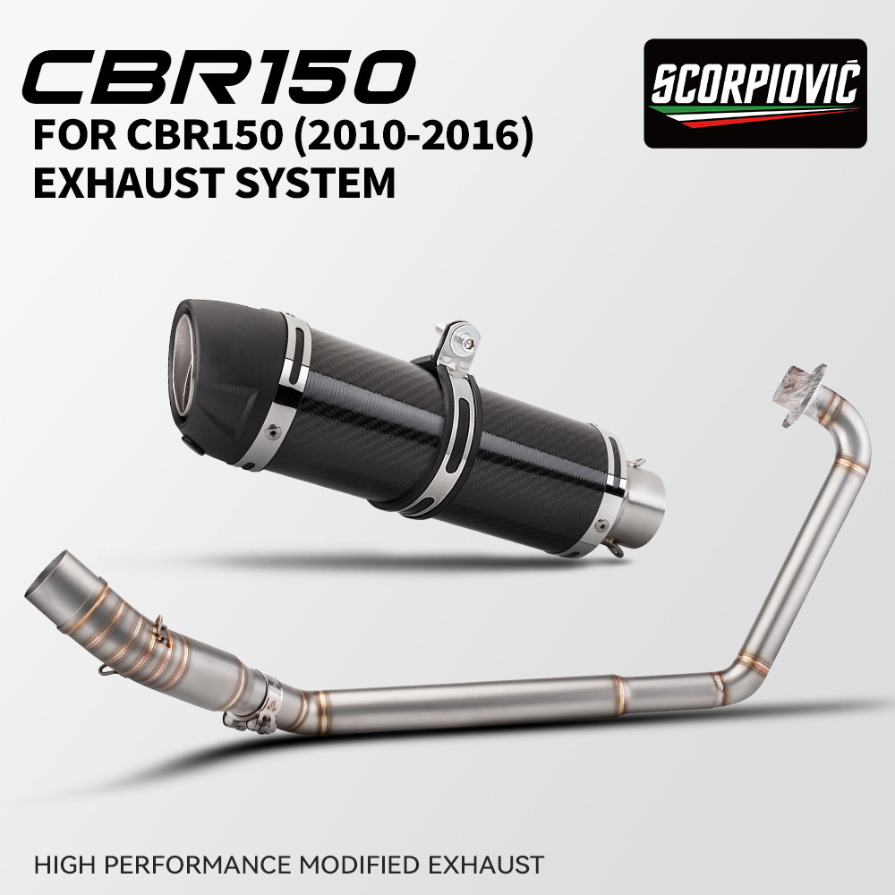 รถจักรยานยนต์ท่อไอเสียสแตนเลสด้านหน้า Link ท่อสําหรับ CBR150 CBR150R CB150R CBR 150 2010-2016