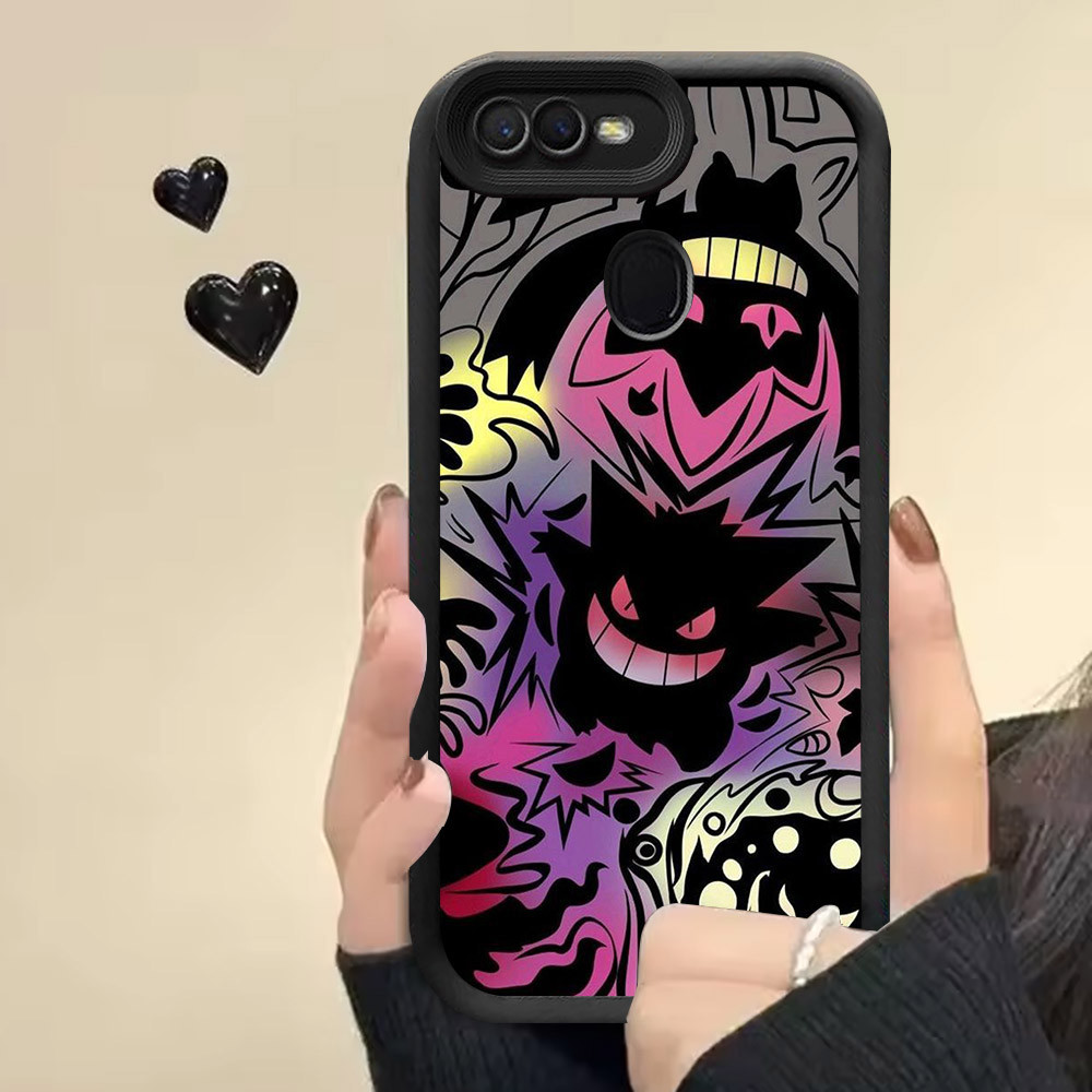 R2 Pokemon Gengar ปลอกซิลิโคนสําหรับ OPPO F5 F9 Pro A12 A7 A11K F7 A5S A12s