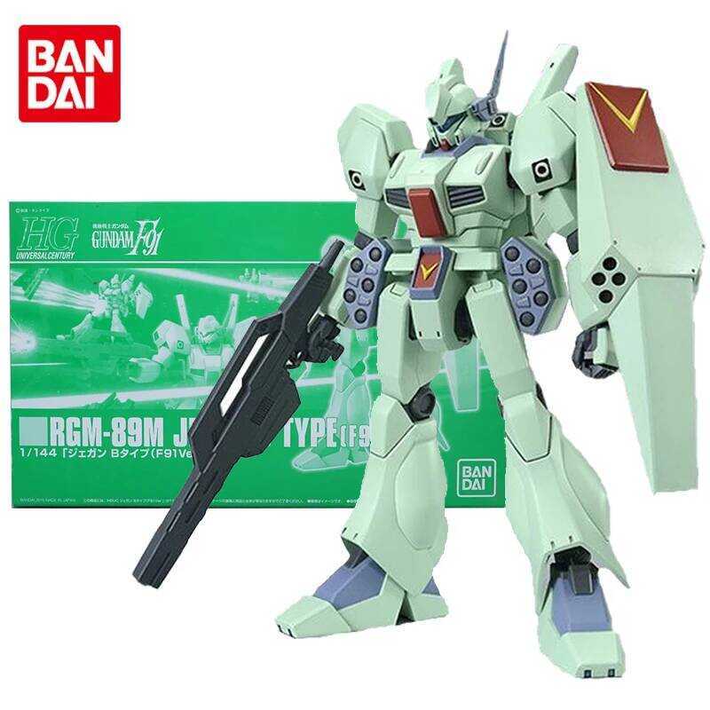 Bandai Genuine Gundam Model Kit Anime Figure HG 1/144 RGM-89M Jegan B Normal F91 Gunpla Anime Actio