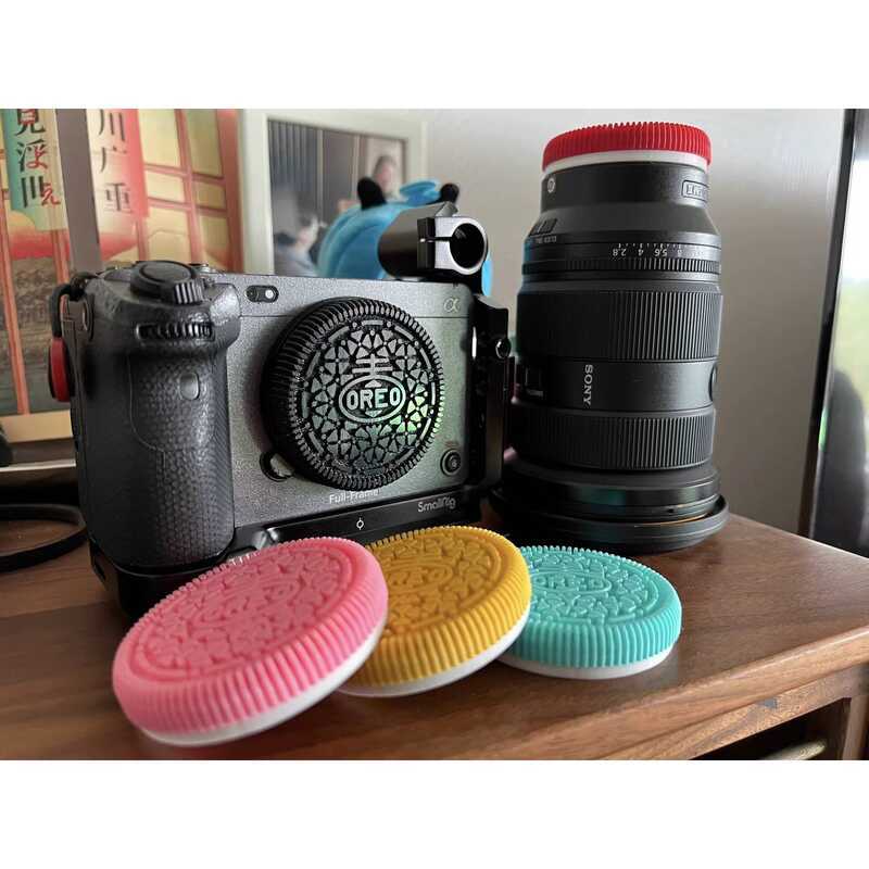 เหมาะสําหรับ mini99 oreo oreo Biscuit Head Lens Cap Body Cap Polaroid mini90 evo