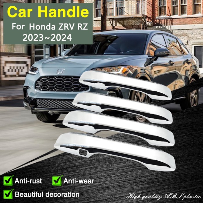 for Honda ZR-V ZRV ZR V RZ 2023 2024 Chrome Door Handle Cover Car Styling Decorate Accessories Gadg