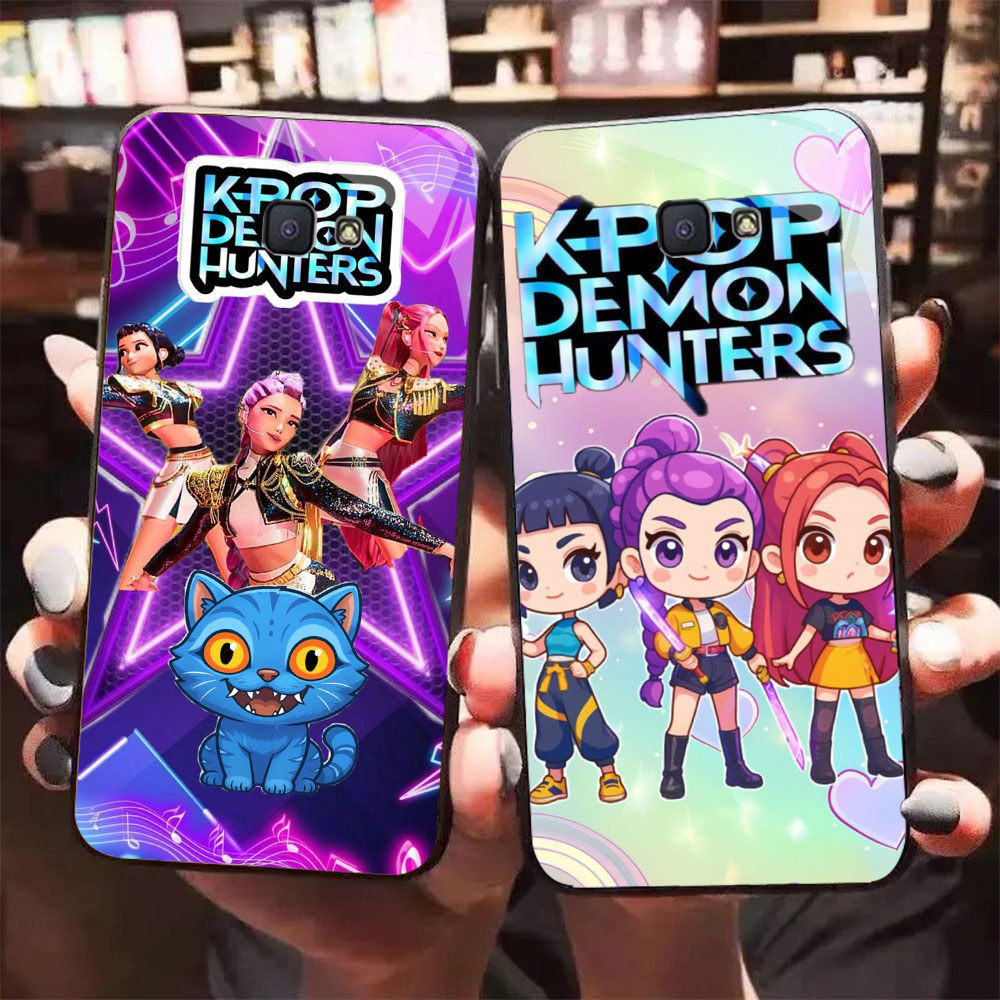 HW-10 Demon Hunter สาว ROCK ROLL แก้ว KACA สําหรับ Samsung Note FE J4 S24 S25 J7 J6 Core 9 Prime Pro