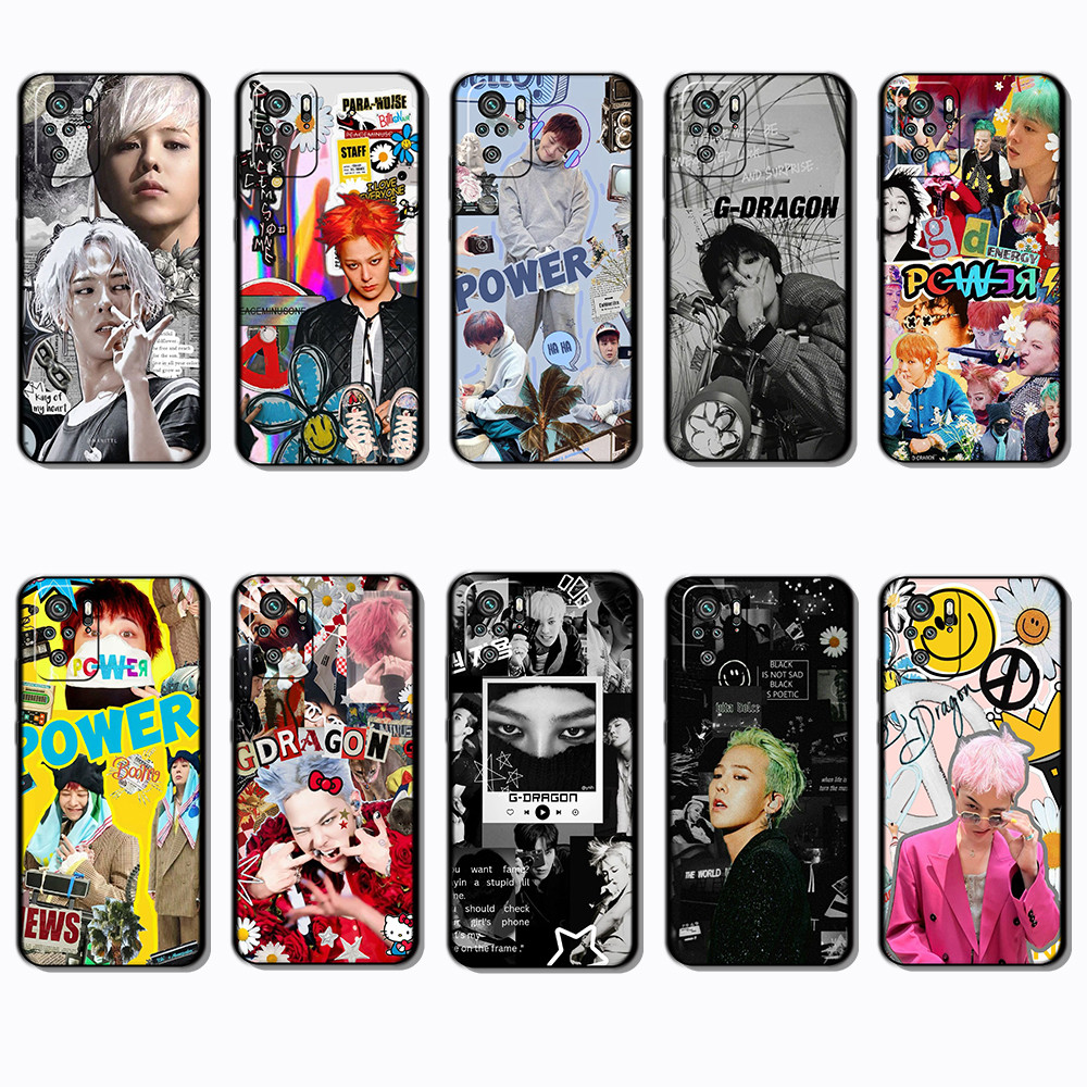 สําหรับ Xiaomi Redmi หมายเหตุ 8T 9 Pro Max 9S 9T 10 10S g dragon Black Edge Full Coverage TPU เคสโทร