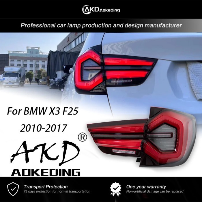 AKD Tail Lamp for BMW X3 F25 Tail Lights 2010-2017 F25 LED Tail Light Rear Lamp Signal Assembly· Up