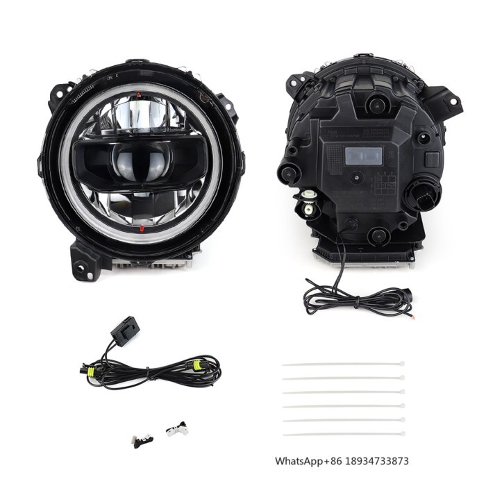 JL OEM Headlight 9 Inch Headlights Star-up Blue Halo Lights for Jeep Wrangle JL JT 2018+