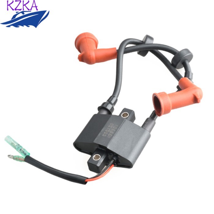 6B4-85570 Ignition Coil For Yamaha Outboard Engine 2 Stroke 9.9D 15D 6B3 6B4 New Model 6B4-85570-00